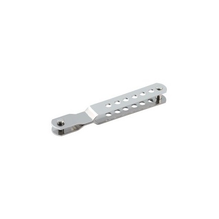 [AB-4372-1SB] Ridoir de hauban Allen Brothers en acier inoxydable 86x26mm Ø=5mm Nombre de trous : 8