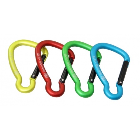 [KG-5083] KONG Aluminum Carabiner Asymmetric 8mm Color Sorted