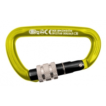 [KG-789CNP4A1] KONG Moschettone in alluminio TRAPPER SCREW SLEEVE asimmetrico assortito