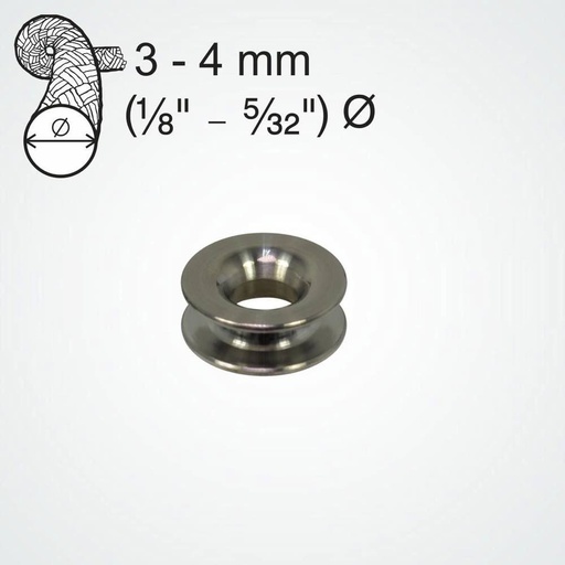 [CC-PT5107] Clamcleat TITAN High Load Thimble for 3-4mm Lines