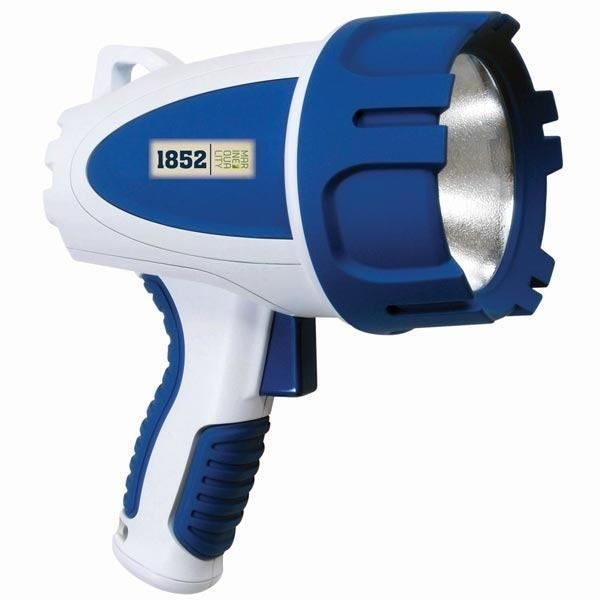 [QM-1240372] 1852 Hand-Suchscheinwerfer wasserdicht LED 5W 500LM Akku blau/weiß