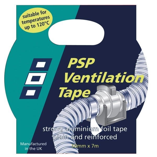[PSP-1101998] PSP Aluminium-Tape für Warmluftschlauch W=50mm L=7m