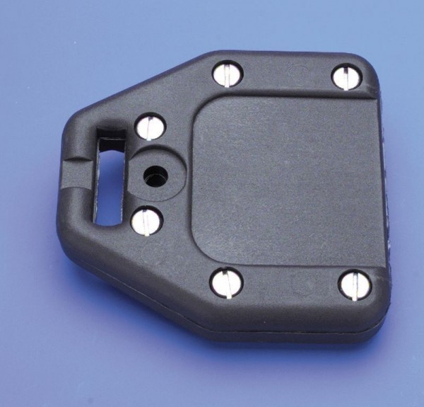 [BA-2022-0] Bainbridge Lattenendbeschlag schwarz für max. 35mm Flachlatten