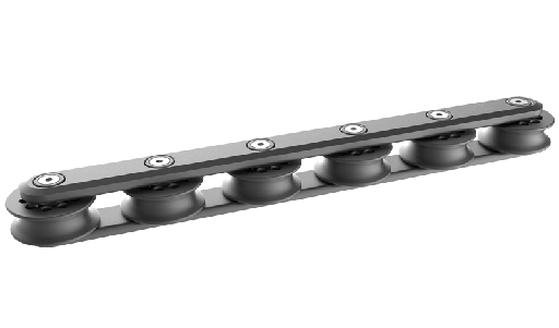 [UM-OR6M55L] UBI Maior Organizador 6 Roldanas 55mm,Baja Carga, MWL 1800Kg