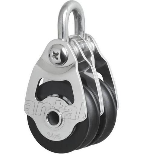 [AN-00303] Antal SS Double Block Ø34 with Shackle