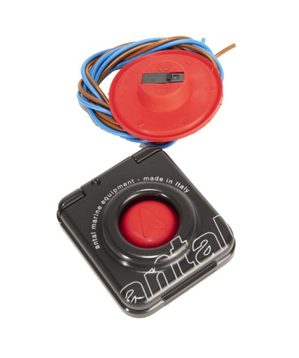 [AN-251.035/AR] Interruptor Antal rojo con tapa de aluminio