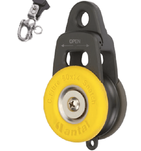 [AN-9060/SN] Antal Snatch Block Ø60 with Snap Shackle