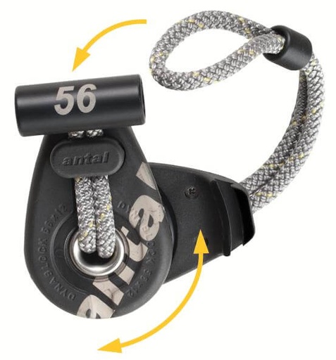 [AN-DBS56] Antal Dynablock 56mm Avec boucle Dyneema