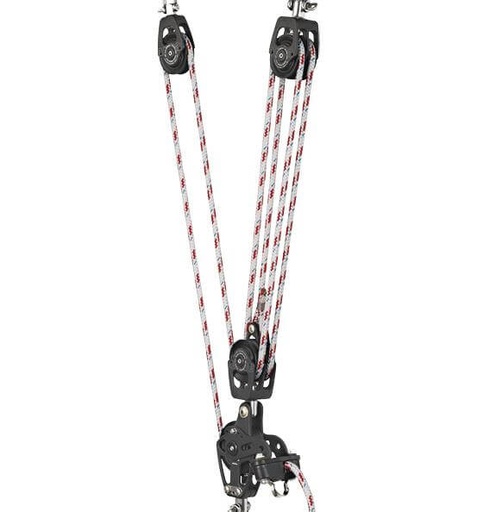 [AN-E6/75] Antal Mainsheet Tackle 6:1 - Complete, Sheaves 75 & 60