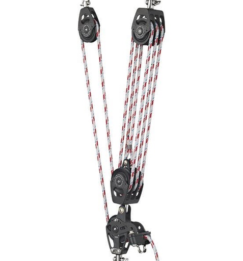 [AN-E8/60] Antal Mainsheet Tackle 8:1 - Complete, Sheaves 60 & 50