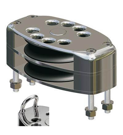 Antal SS Classic Closed Double Deck Block Ø90 with Eye | S0932/V | Upffront