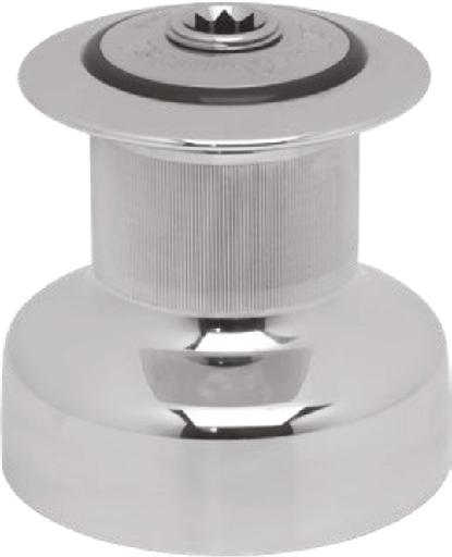 [AN-W44/CHC] Antal 44 Winch bronze chromé Classic 2 vitesses à tambour lisse