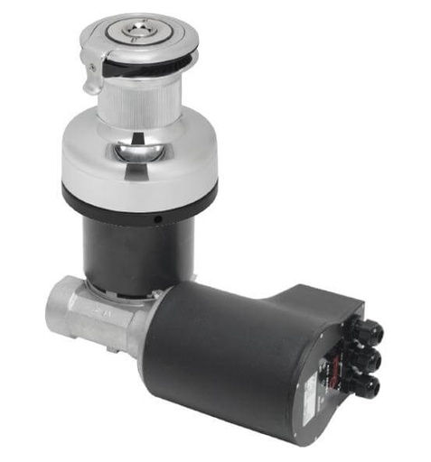 [AN-XT40EH24/CH] Antal 40 Eléctrico de 2 velocidades (Horizontal) 24V Winche de bronce cromado (Manual de 2 velocidades)
