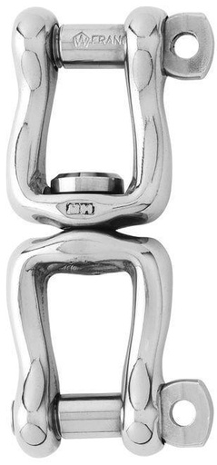 [WI-2469] Wichard Wirbel Doppelte Gabel mit selbstsicherndem Bolzen - Länge: 120 mm