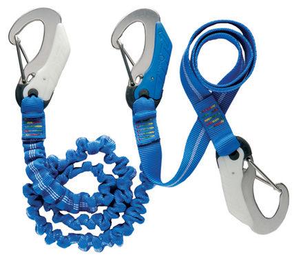 [WI-7006] Wichard Elastic tether - 2M + 1M fixed line- 3 double action safety hooks