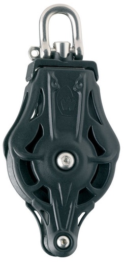 [WI-73106] Wichard Single ball bearing block - Sheave 45 - Swivel head & becket