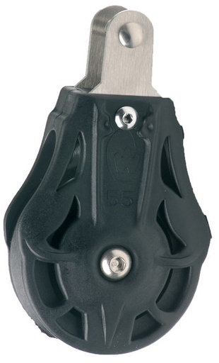 [WI-73117] Wichard Single ball bearing block - Sheave 45 - Fixed head with clevis