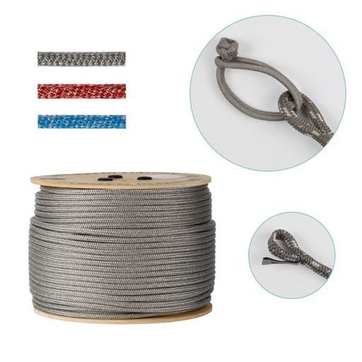 Drisse de grand-voile 8mm x 30m Gottifredi Maffioli Powersprint cordage de voile pré-épissé