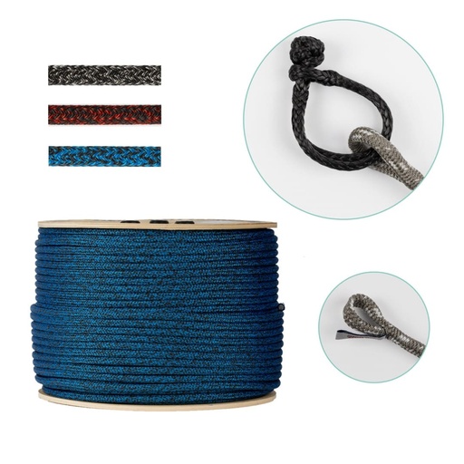 Scotta genoa 10mm x 21m Gottifredi Maffioli Powertech cima da vela pre-impiombata