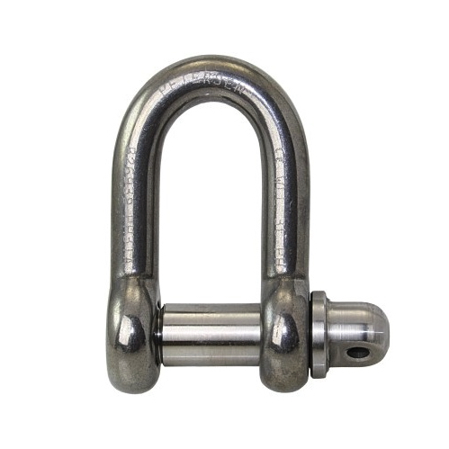 [P-PH1TA] Petersen High Tensile Stainless Steel D Shackle - 1T, 10mm, Type A