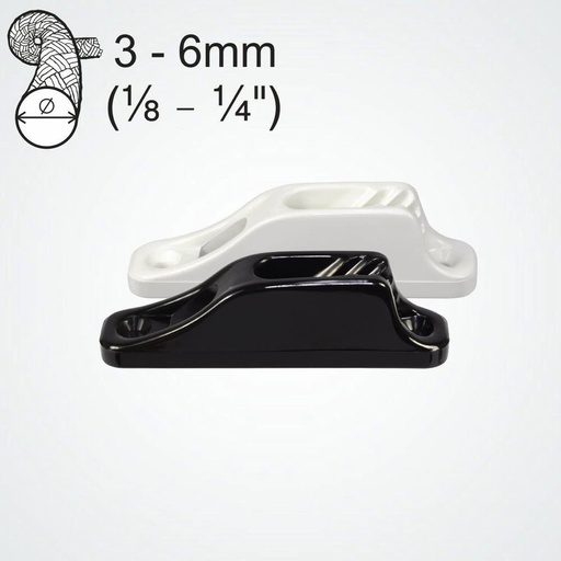 Clamcleat CL203 Junior Taquet coinceur en nylon pour cordages de 3-6mm