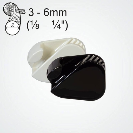 Clamcleat CL223 Taquet coinceur boucle en nylon pour cordages de 3-6mm