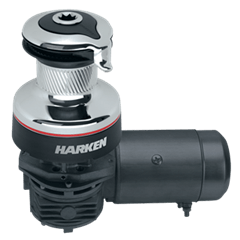 [H-60.2STEC24H] Harken 60 Elettrico a 2 velocità (Orizzontale) 24V Verricello Radial cromato (Manuale a 2 velocità)
