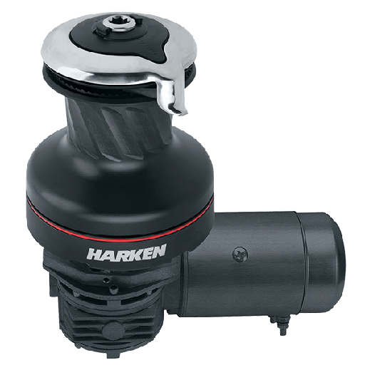 [H-60.3STEA12H] Harken 60 3-Gang Elektrisch (Horizontal) 12V Aluminium Radial-Winsch (3-Gang Manuell)