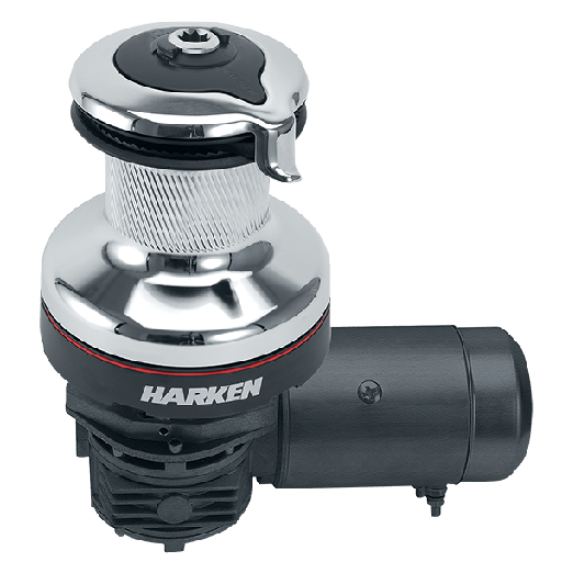 [H-60.3STEC24H] Harken 60 3-Gang Elektrisch (Horizontal) 24V Chrom Radial-Winsch (3-Gang Manuell)