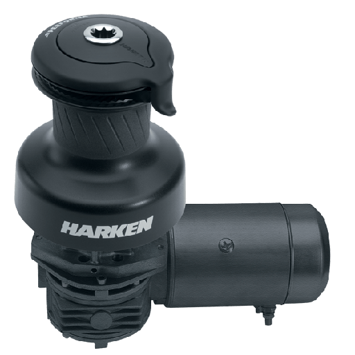 [H-70.2STEP24H] Harken 70 2 Velocità Elettrico (Orizzontale) 24V Winch Performa in Alluminio (Manuale 2 Velocità)