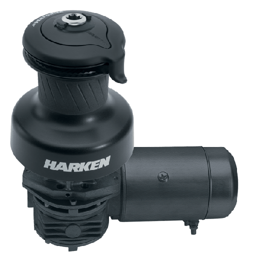 [H-80.3STEP24H] Harken 80 3 Vitesses Électrique (Horizontal) 24V Winch Performa en aluminium (Manuel 3 vitesses)