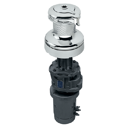 [H-60.2STECCC12V] Harken 60 2-Gang Elektrisch (Vertikal) 12V Vollchrom Radial Winsch (2-Gang manuell)