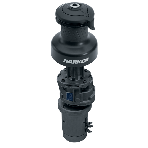 [H-60.3STEP12V] Harken 60 3 Velocità Elettrico (Verticale) 12V Winch Performa in Alluminio (Manuale 3 Velocità)