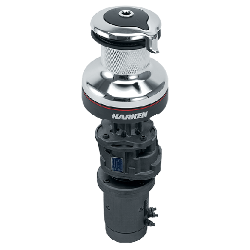[H-70.2STEC12V] Harken 70 2 vitesses électrique (vertical) 12V Winch Radial chrome (manuel 2 vitesses)