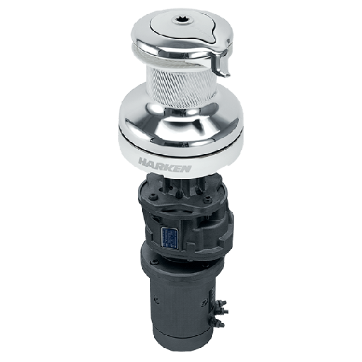 [H-70.2STECW12V] Harken 70 2 vitesses électrique (vertical) 12V Winch Radial blanc (manuel 2 vitesses)