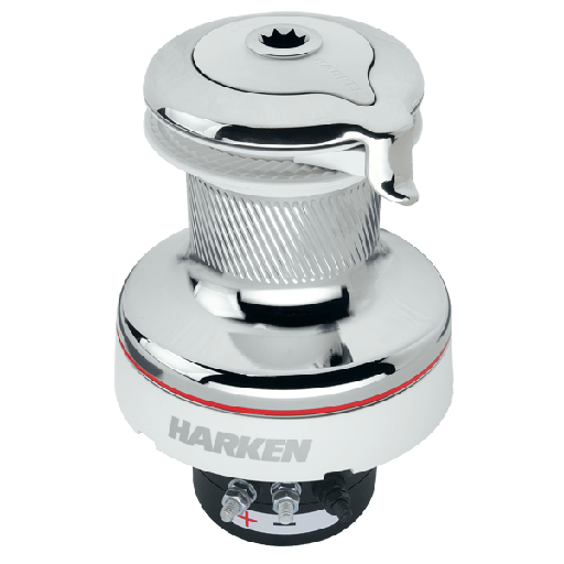 [H-900UPWCW24] Harken 90 1 Velocità Elettrico (Verticale) 24V Winch Radial Unipower Bianco (Manuale 1 Velocità)