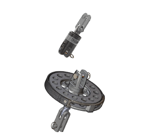 [F-FLT5000-10+] Facnor FLT 5T set avvolgitore - Tamburo, girella + toggle, 10mm