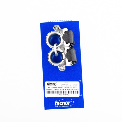 [F-DLEAD-25] Facnor Passacavo doppio su candeliere, 25mm