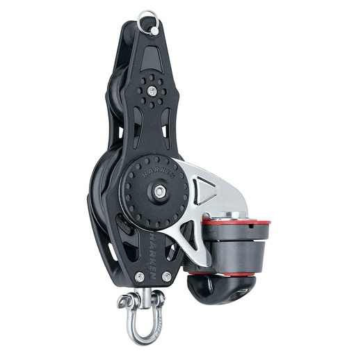 [H-2624] Harken 57mm Carbo Fiddle Block with Cam Cleat & Becket