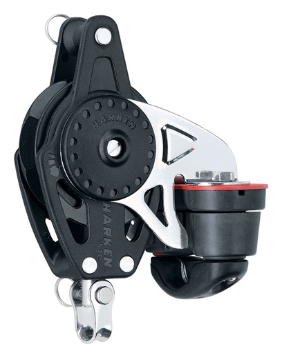 [H-2628] Harken 57mm Carbo Ratchamatic Block with Cam & Becket