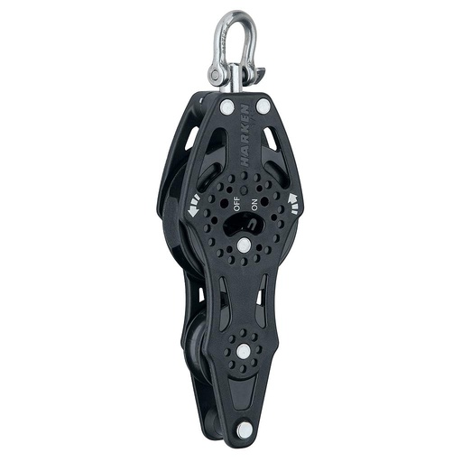 [H-2674] Harken 57mm Carbo Fiddle Ratchet Block with Becket
