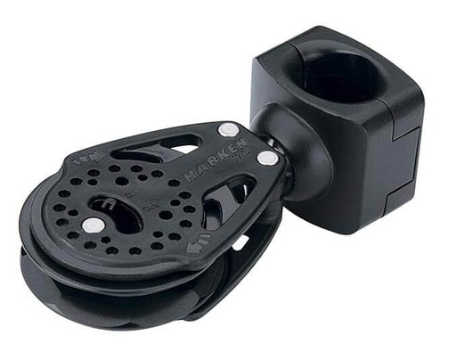[H-7402] Harken Bloque Carbo 57mm - Montaje en candelero, carraca