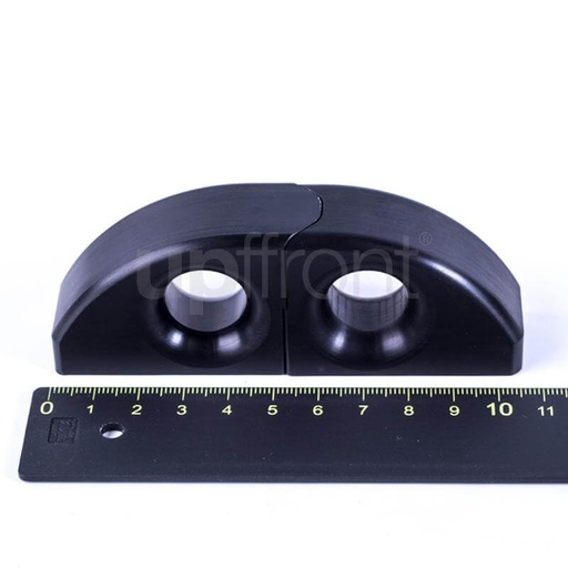 [L-LO18-36BT] LOOP Products Organiser - unità base passacavi doppio 16mm, con filettatura cieca