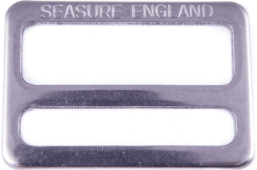 [SU-06.68] Sea Sure Hebilla plana de 3 barras en acero inoxidable para cinta de 25mm