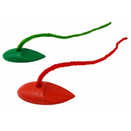 [SU-07.90RG] FLO brins de laine "NEW" 3 rouges 3 verts
