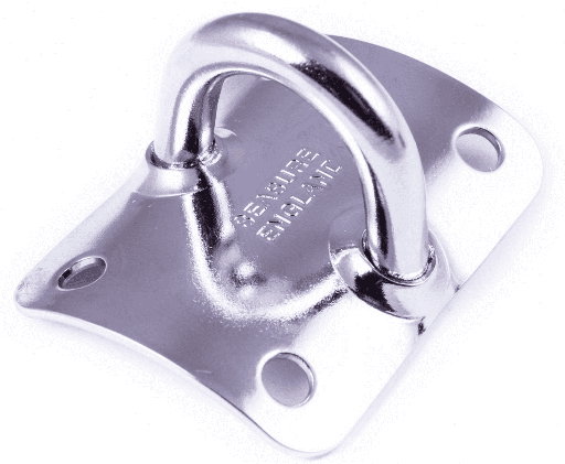 [SU-16.01] Sea Sure Placa de mástil para dinghy, ojo horizontal