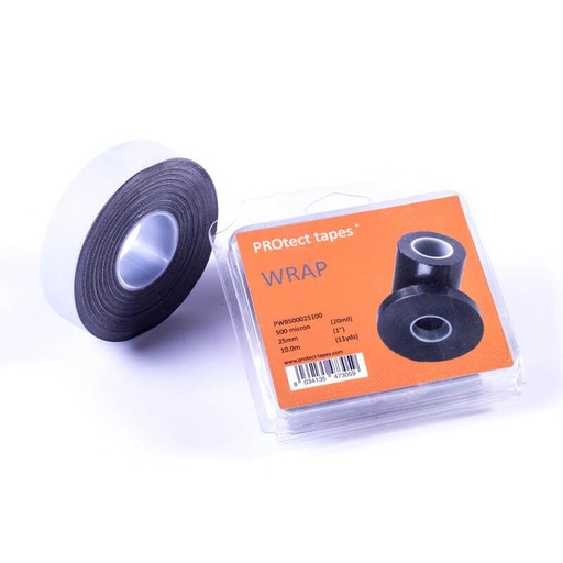 [PT-PWB500025100] PROtect Wrap - Selbstverschweißend 500 Mikron Schwarz 25mm x 10m