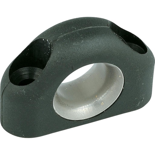 [R-PNP122] Ronstan Passe-fil avec insert inox, ID11.5mm, Noir